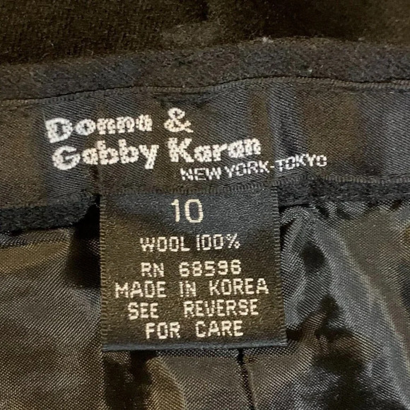 Donna‎ & Gabby Karan Women's 100% Wool Straight Leg Dress Trousers Size 10 - Picture 6 of 11